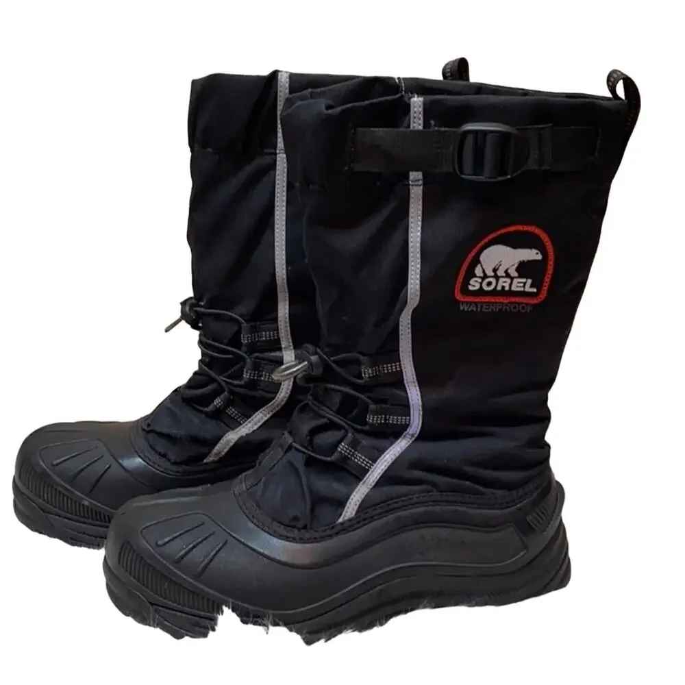 Sorel Men's Black Alpha Pac XT Winter Boots Size 8